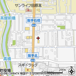 奈良県磯城郡田原本町阪手129周辺の地図