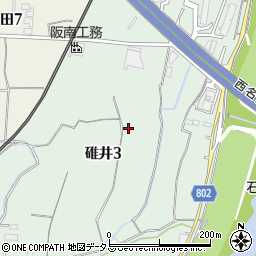 大阪府羽曳野市碓井3丁目周辺の地図