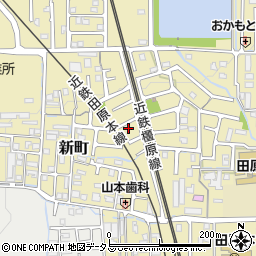 奈良県磯城郡田原本町新町89周辺の地図