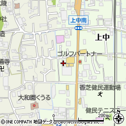 奈良県香芝市上中259周辺の地図