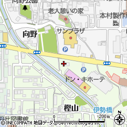 大阪府羽曳野市樫山61周辺の地図