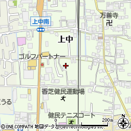 奈良県香芝市上中243-4周辺の地図