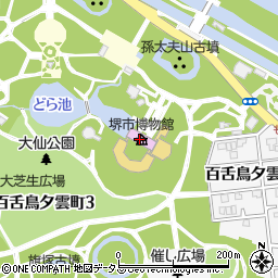 堺市博物館周辺の地図