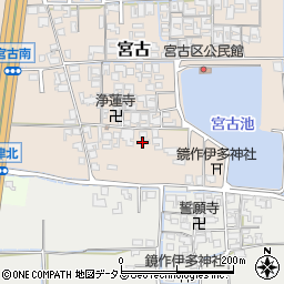 奈良県磯城郡田原本町宮古37周辺の地図