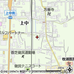 奈良県香芝市上中226-8周辺の地図