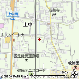 奈良県香芝市上中235周辺の地図