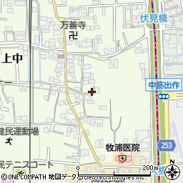 奈良県香芝市上中386-4周辺の地図