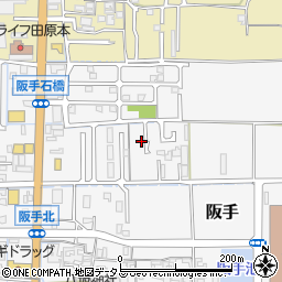 奈良県磯城郡田原本町阪手115-6周辺の地図