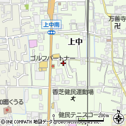 奈良県香芝市上中245-8周辺の地図