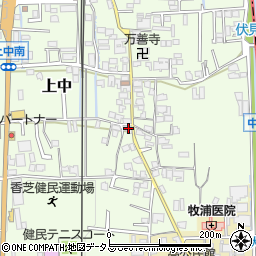 奈良県香芝市上中294周辺の地図