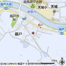 岡山県倉敷市藤戸町藤戸377周辺の地図