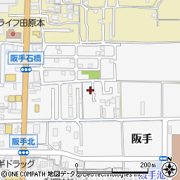 奈良県磯城郡田原本町阪手115-5周辺の地図