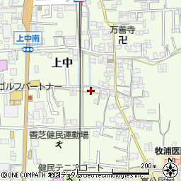 奈良県香芝市上中235-4周辺の地図