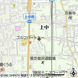 奈良県香芝市上中245-5周辺の地図