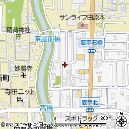 奈良県磯城郡田原本町阪手138-29周辺の地図