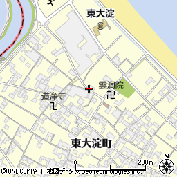 三重県伊勢市東大淀町周辺の地図