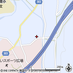 広島県山県郡安芸太田町中筒賀2308周辺の地図