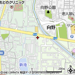 大阪府羽曳野市野467周辺の地図