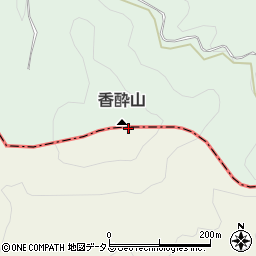 香酔山周辺の地図