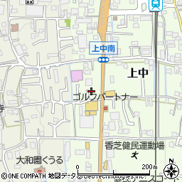 奈良県香芝市上中203-20周辺の地図