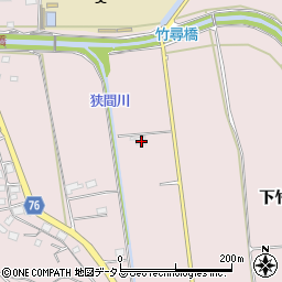 広島県福山市神辺町下竹田160周辺の地図