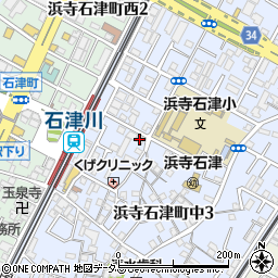 フジパレス堺浜寺石津周辺の地図