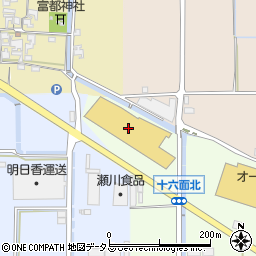 コメリパワー田原本店周辺の地図