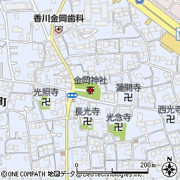 金岡神社周辺の地図