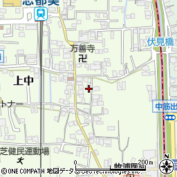 奈良県香芝市上中375周辺の地図