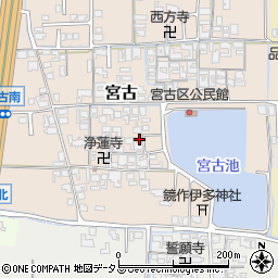 奈良県磯城郡田原本町宮古99-2周辺の地図