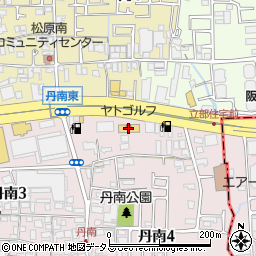ヤトゴルフ松原店周辺の地図