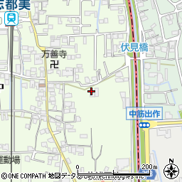 奈良県香芝市上中417周辺の地図