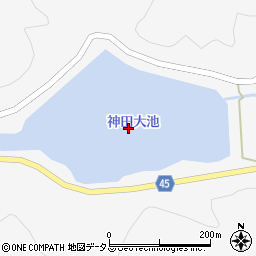 神田大池周辺の地図