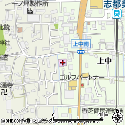 奈良県香芝市上中201周辺の地図