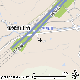 岡山県浅口市金光町上竹2402周辺の地図