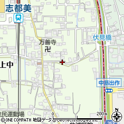 奈良県香芝市上中364周辺の地図