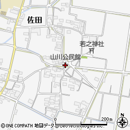 山川公民館周辺の地図