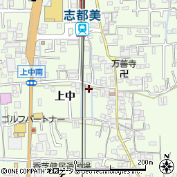 奈良県香芝市上中193-4周辺の地図
