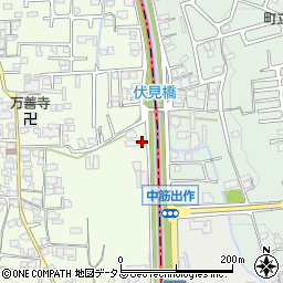 奈良県香芝市上中688-1周辺の地図
