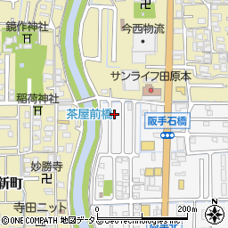 奈良県磯城郡田原本町阪手13-10周辺の地図