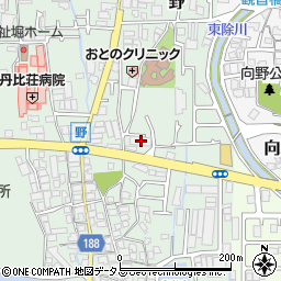大阪府羽曳野市野355周辺の地図