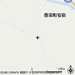 広島県東広島市豊栄町安宿1396周辺の地図