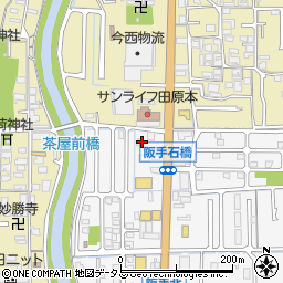 奈良県磯城郡田原本町阪手25-1周辺の地図