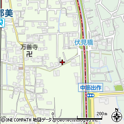 奈良県香芝市上中421-25周辺の地図