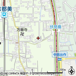 奈良県香芝市上中421-2周辺の地図