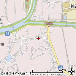 広島県福山市神辺町下竹田1077周辺の地図