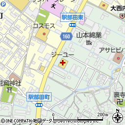 ジーユー松阪店周辺の地図