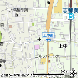奈良県香芝市上中131周辺の地図