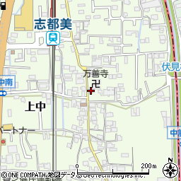 奈良県香芝市上中361周辺の地図