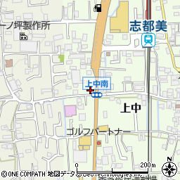 奈良県香芝市上中131-1周辺の地図
